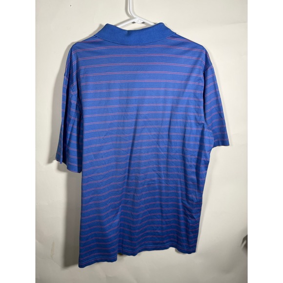 Masters Collection Mens Blue Pink Stripe Polo Shirt Golf Masters Tournament XL - Picture 4 of 9